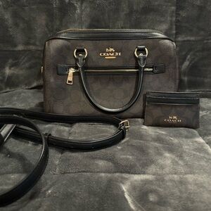 Coach purse in classic signature